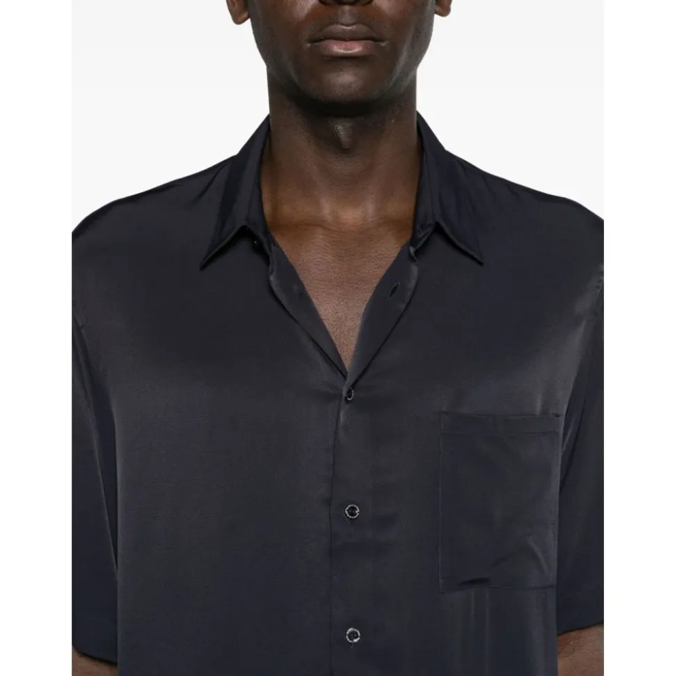 Camisa Texturizada de Manga Corta