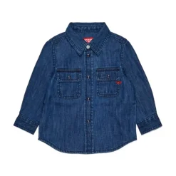 Camisa Vaquera con Logotipo Bordado