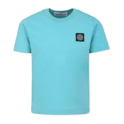 Camiseta Azul de Algodón