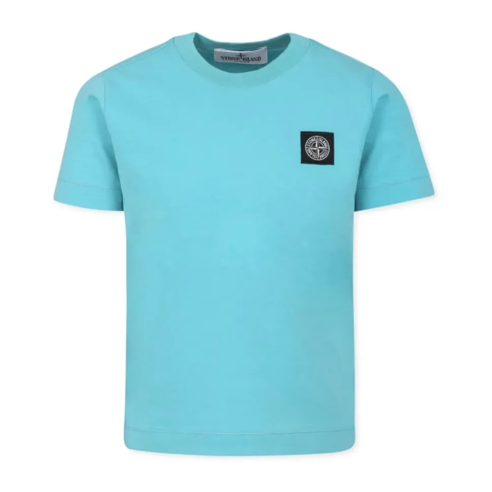 Camiseta Azul de Algodón