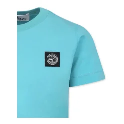 Camiseta Azul de Algodón
