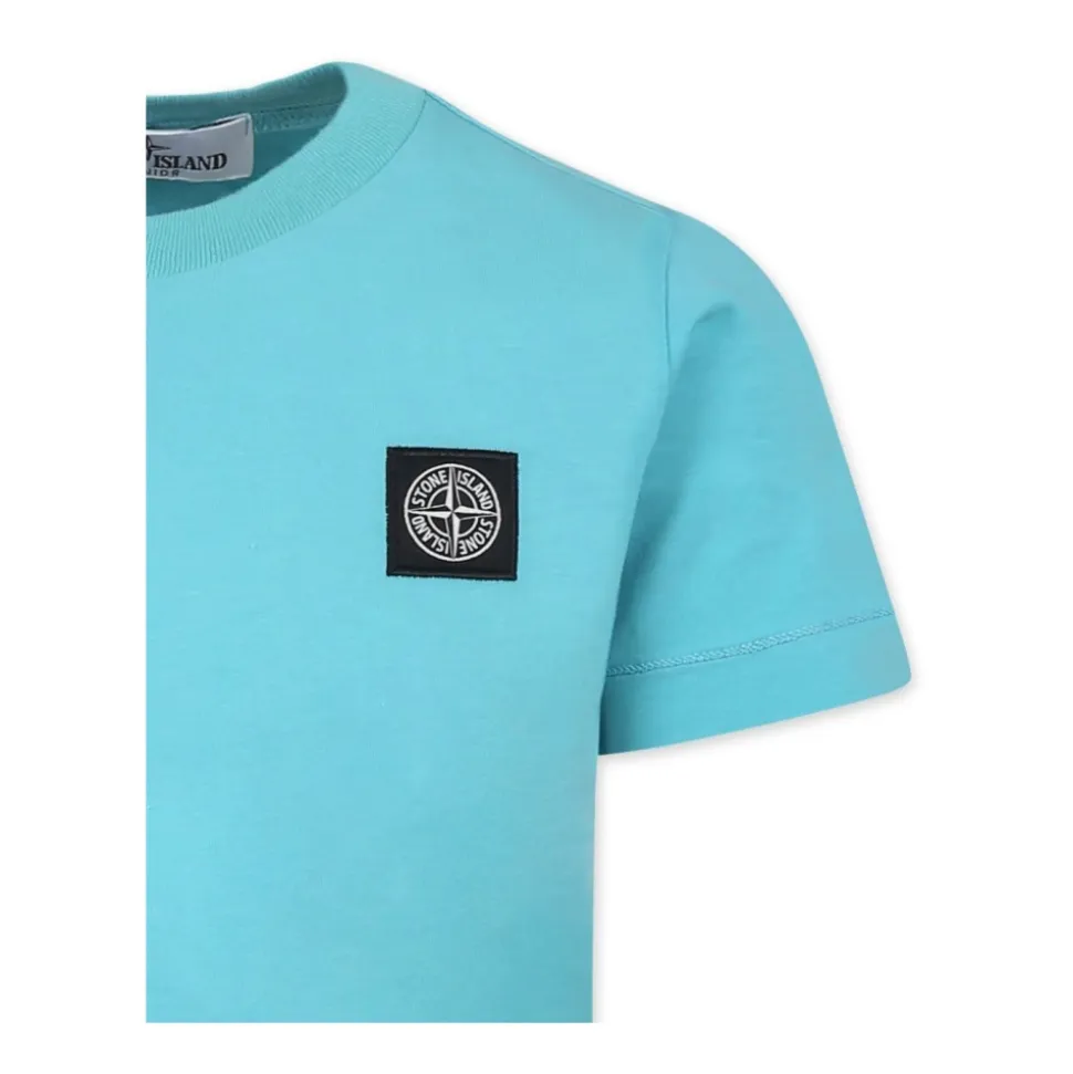 Camiseta Azul de Algodón