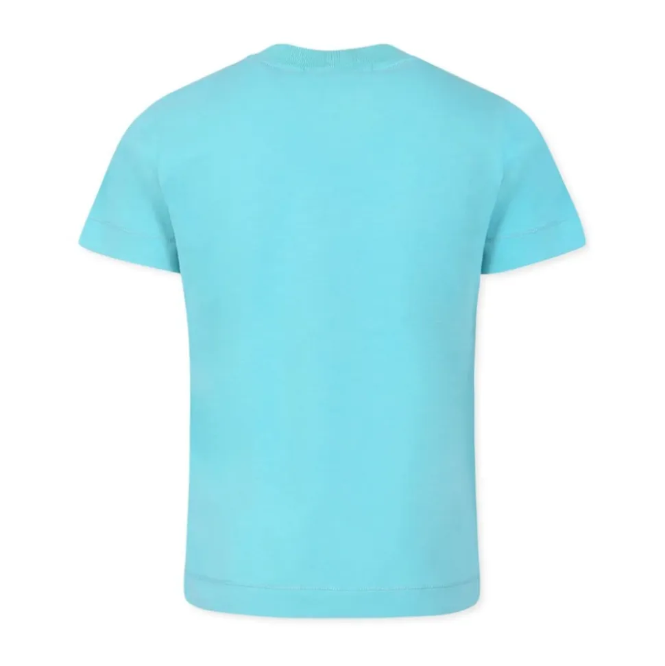 Camiseta Azul de Algodón