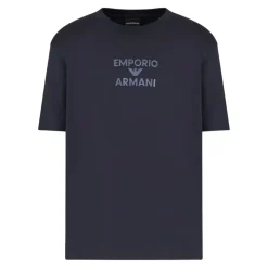 Camiseta azul de manga corta