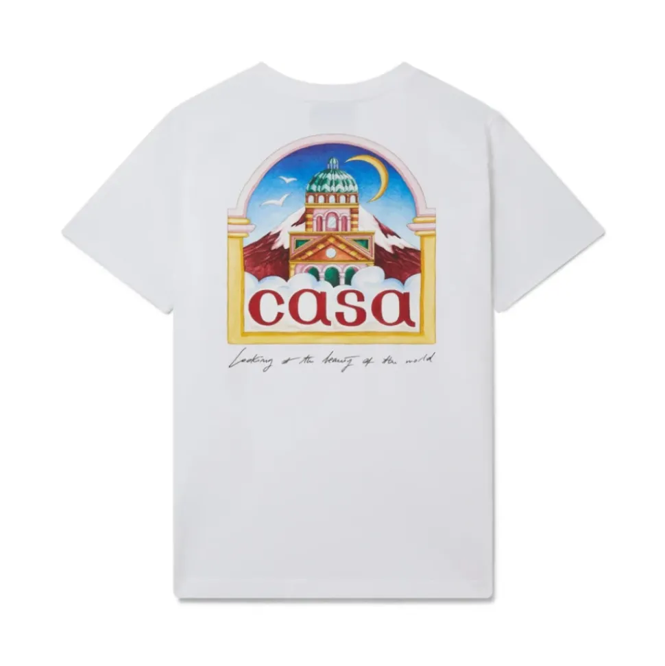 Camiseta Blanca de Algodón Orgánico Vue De L'Arche