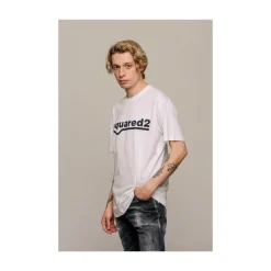 Camiseta Blanca de Algodón para Hombre
