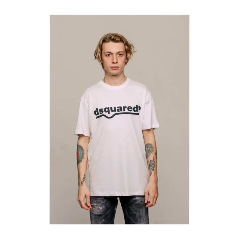 Camiseta Blanca de Algodón para Hombre