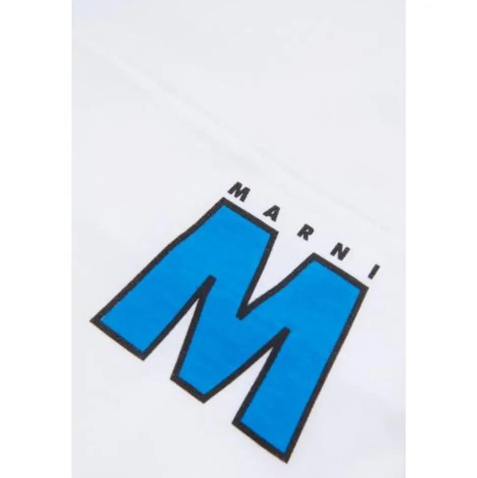 Camiseta con cuello en V y logo