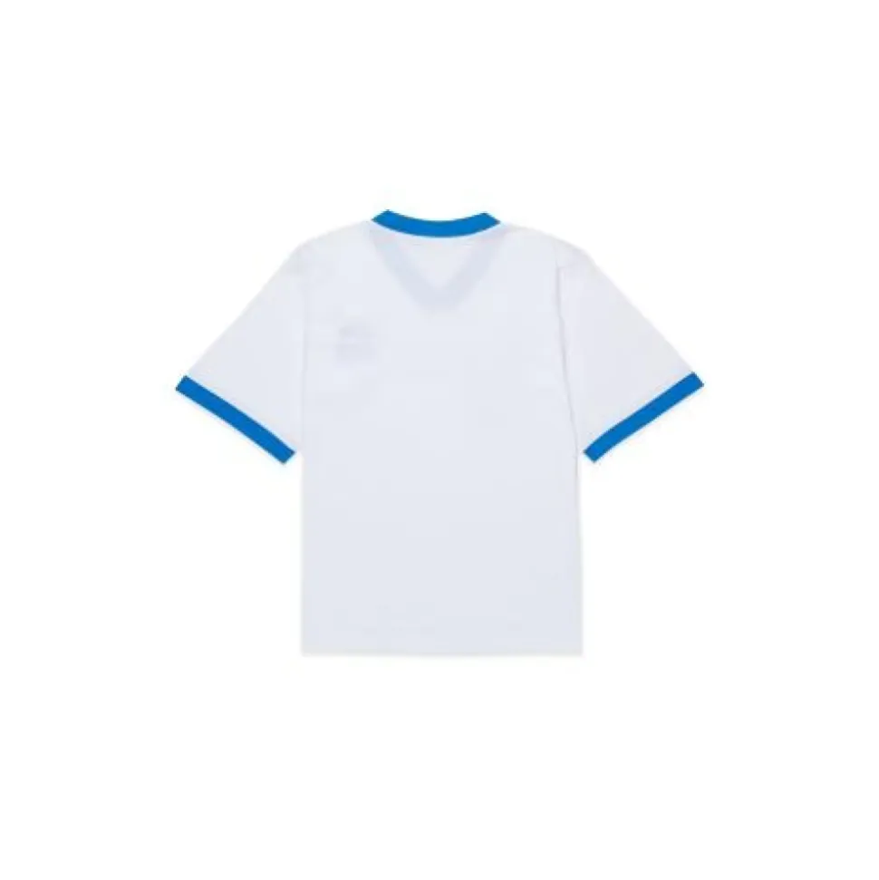 Camiseta con cuello en V y logo