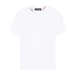 Camiseta con cuello redondo y logo