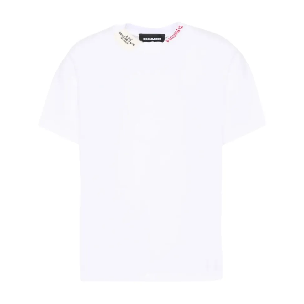 Camiseta con cuello redondo y logo
