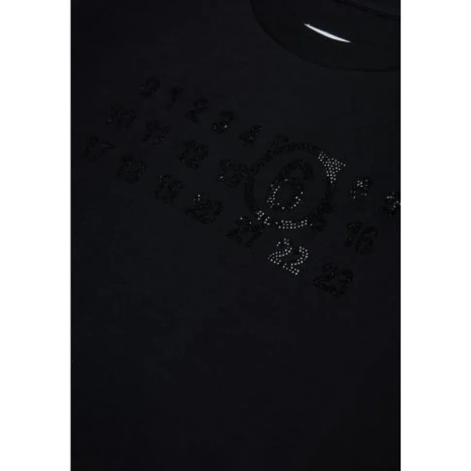 Camiseta con detalle de pedrería
