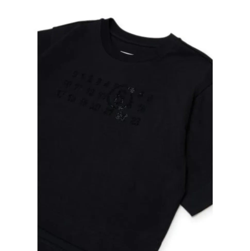 Camiseta con detalle de pedrería