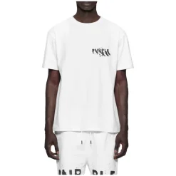 Camiseta con Estampado de Marca Pintada