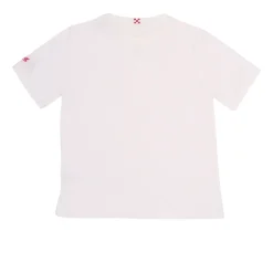 Camiseta con estampado frontal y bordado