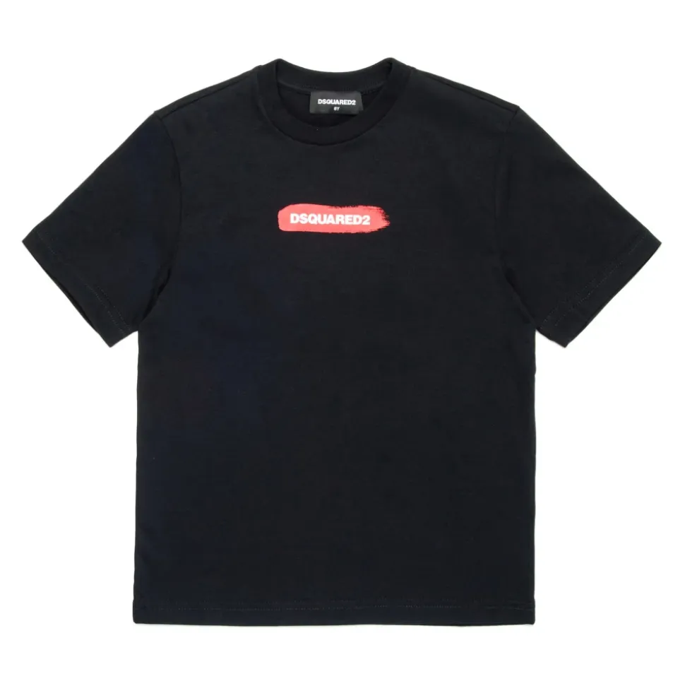 Camiseta con Gráfico de Pincelada