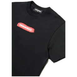 Camiseta con Gráfico de Pincelada
