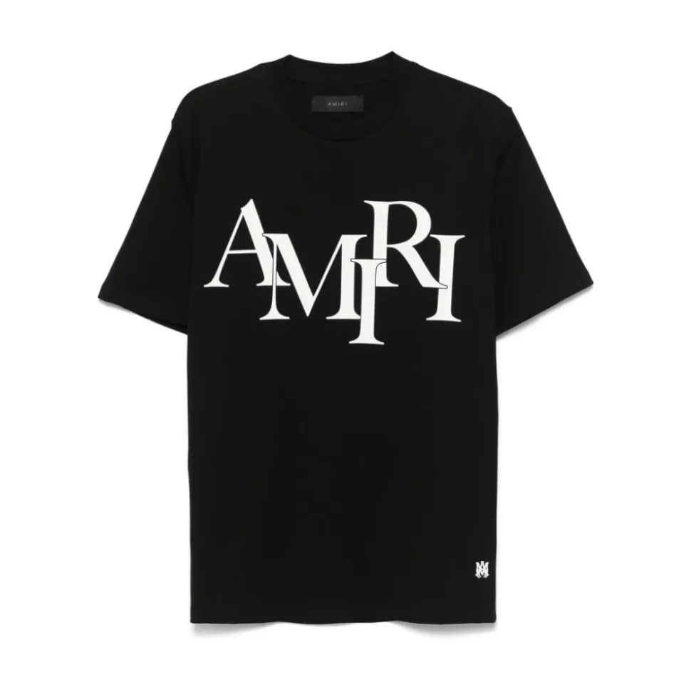 Camiseta con Logo Escalonado