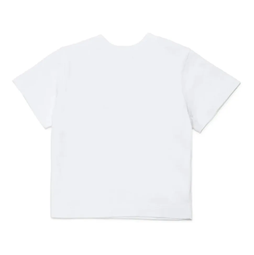 Camiseta con logo floral