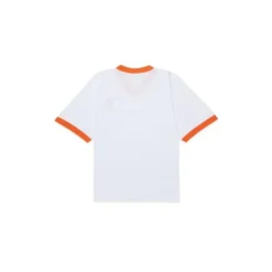 Camiseta con logo y cuello en V