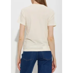 Camiseta Crema con Estampado