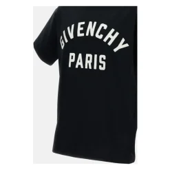 Camiseta de algodón con bordado de París