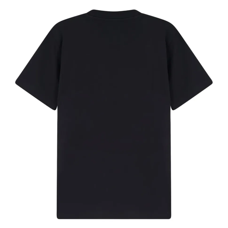 Camiseta de Algodón con Cuello Redondo