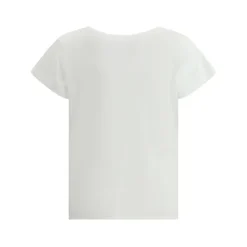 Camiseta de algodón con cuello en V
