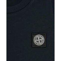 Camiseta de Algodón con Cuello Redondo