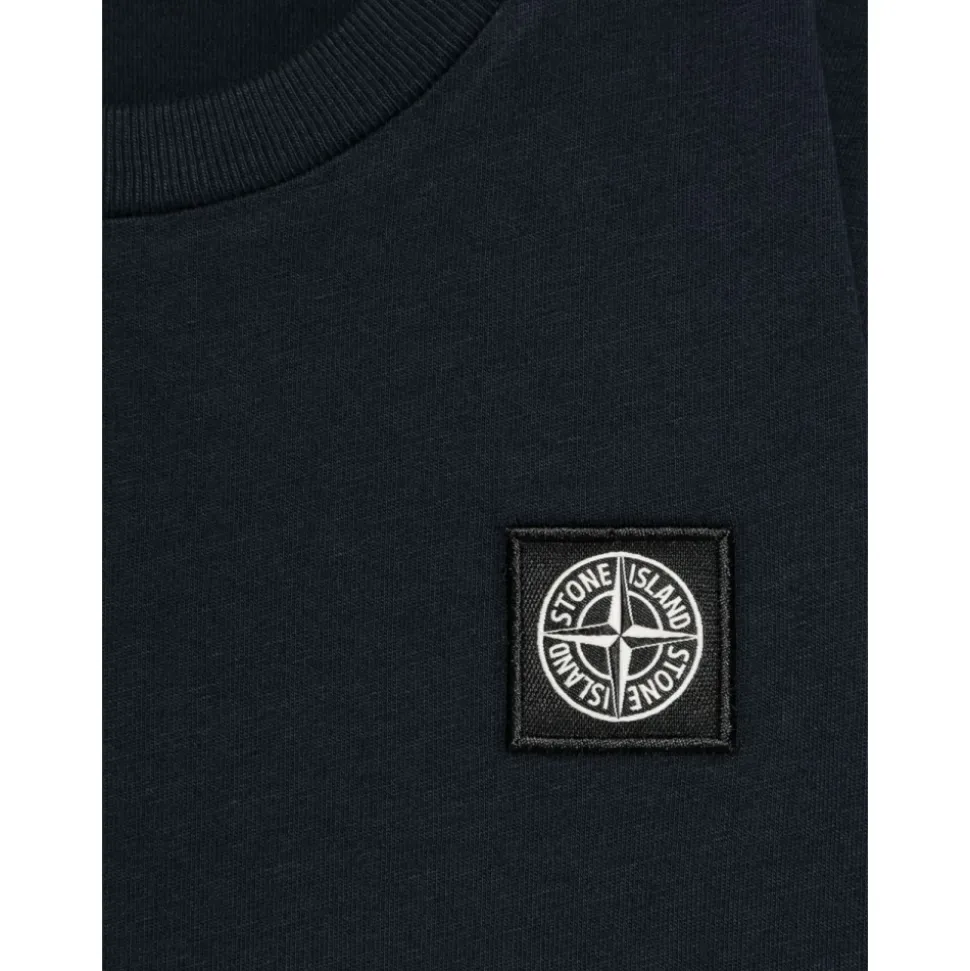 Camiseta de Algodón con Cuello Redondo