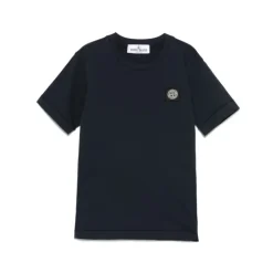 Camiseta de Algodón con Cuello Redondo