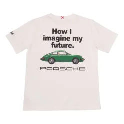 Camiseta de algodón con estampado y bordado