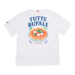 Camiseta de algodón con estampado y bordado