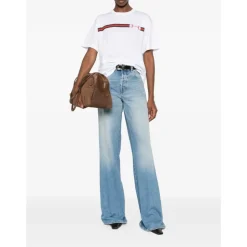 Camiseta de Algodón con Logo