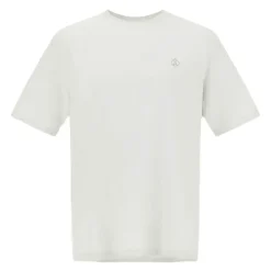 Camiseta de algodón con logo bordado