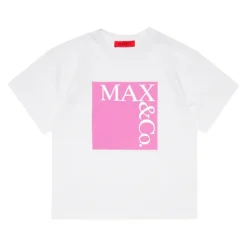 Camiseta de algodón con logo extragrande