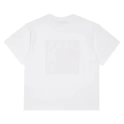 Camiseta de algodón con logo extragrande