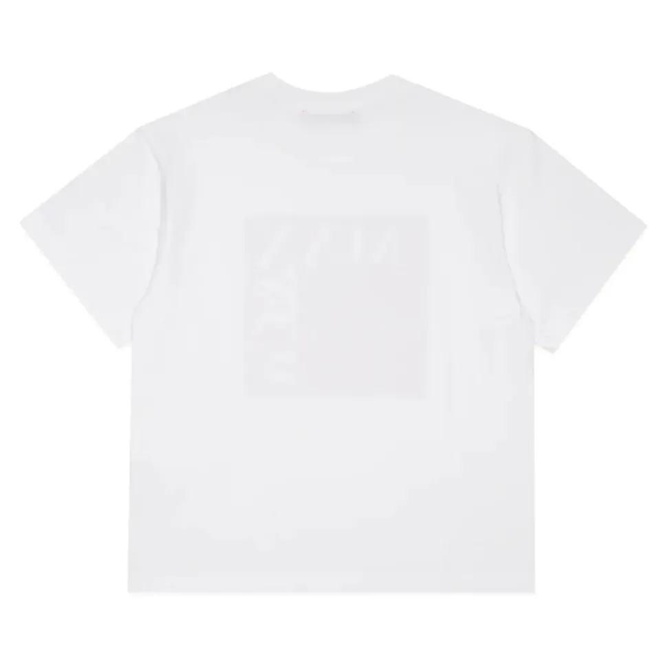 Camiseta de algodón con logo extragrande