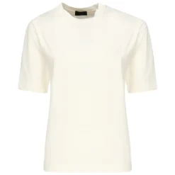 Camiseta de Algodón con Parche de Logotipo de Silicona