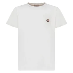 Camiseta de algodón con parche del logo (Paquete de tres)
