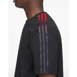 Camiseta de Algodón con Rayas Degradadas