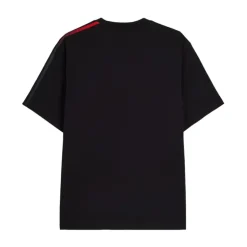 Camiseta de Algodón con Rayas Degradadas