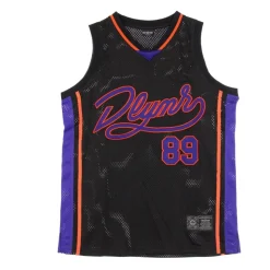 Camiseta de baloncesto negra/morada