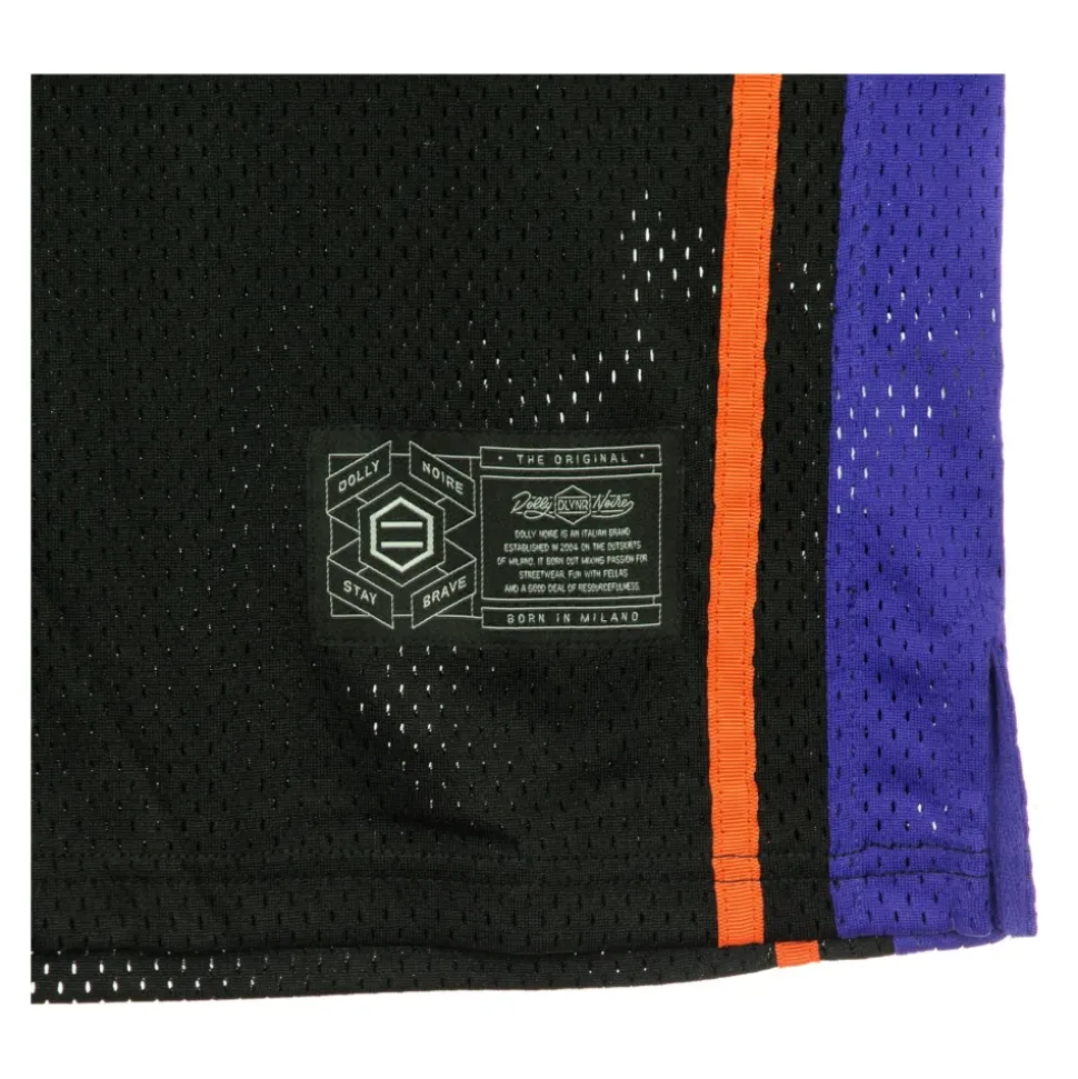 Camiseta de baloncesto negra/morada