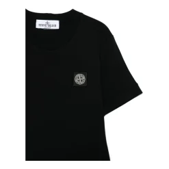 Camiseta de Cuello Redondo Acanalado