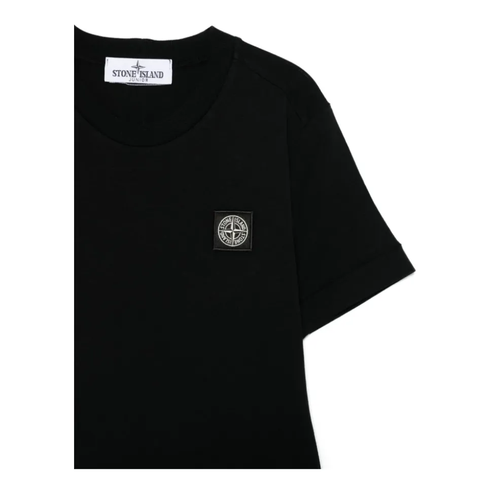 Camiseta de Cuello Redondo Acanalado