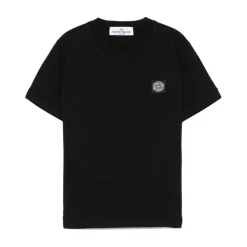 Camiseta de Cuello Redondo Acanalado