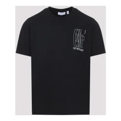 Camiseta de Cuello Redondo con Logo Estampado
