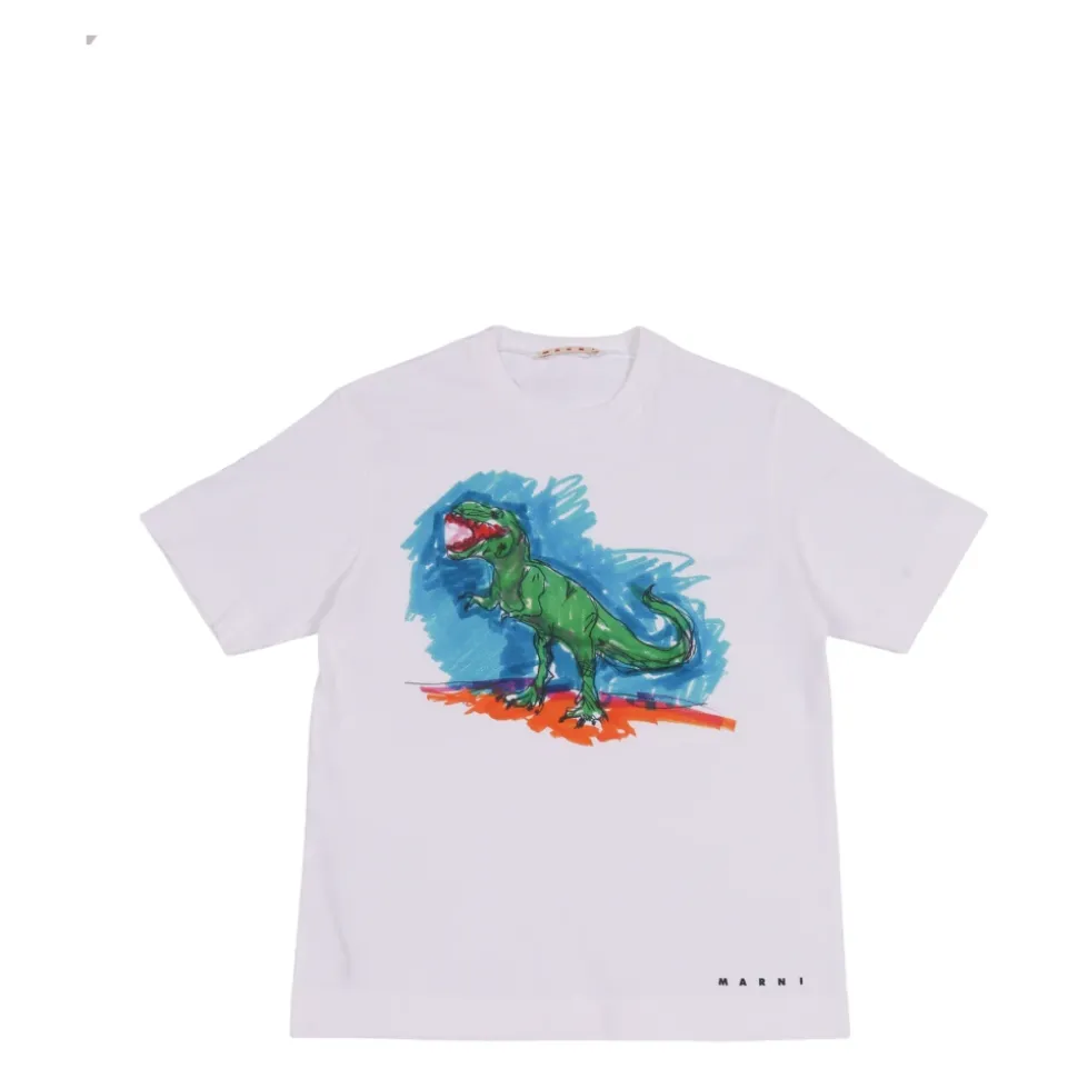 Camiseta de cuello redondo con estampado