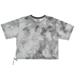 Camiseta de cuello redondo de malla y manga corta